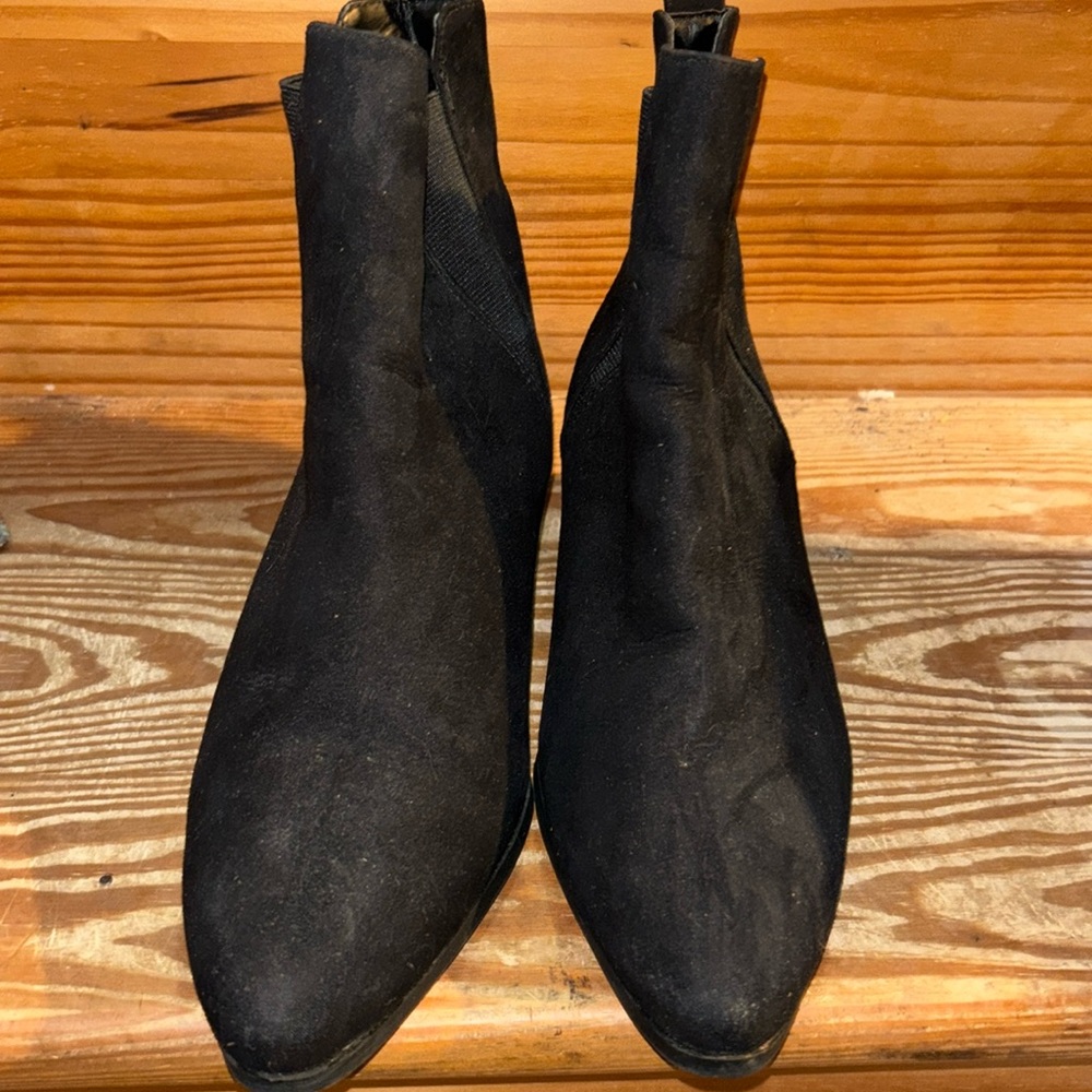 Women’s Black Suede Booties